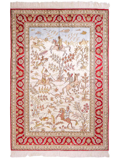 Tapis de Chine en soie Tapis 124x176cm - Tapis oriental