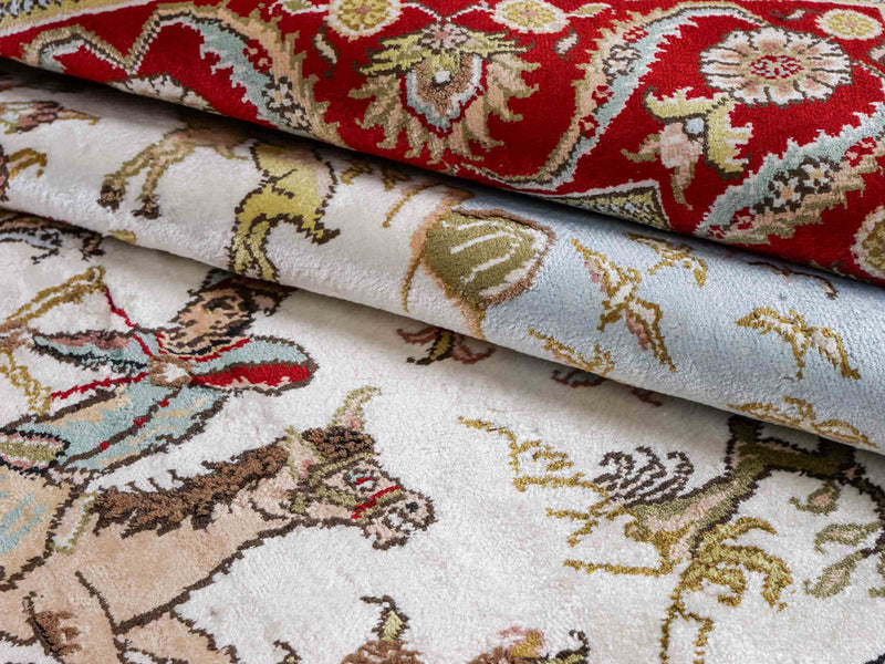 Seidenteppich - China Seide - 176 x 124 cm - beige