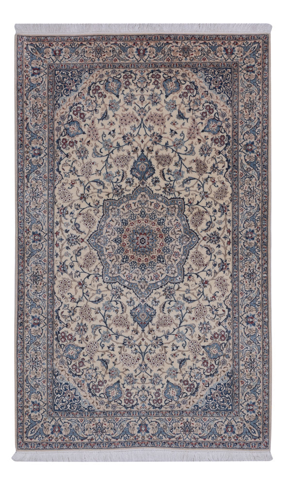 Tapis persan - Nain - Premium - 213 x 132 cm - beige