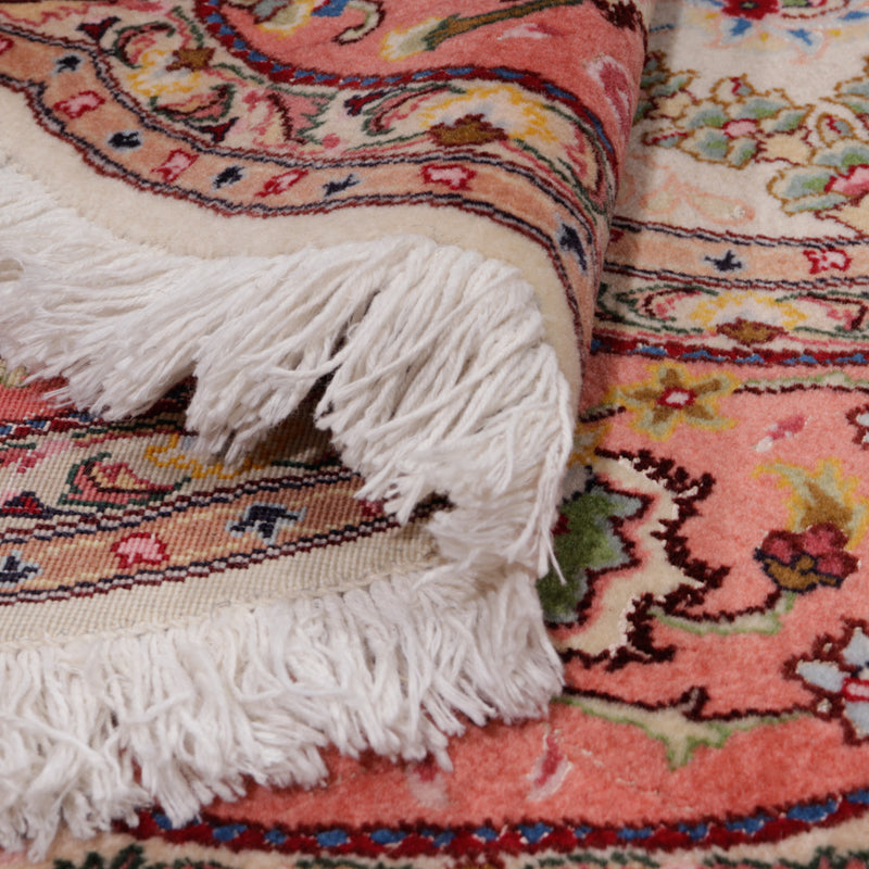 Tapis persan - Tabriz - Royal ronde  - 200 x 200 cm - beige
