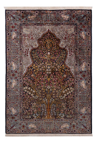 Tapis en soie du Cachemire Tapis 185x122cm - Tapis oriental – product image