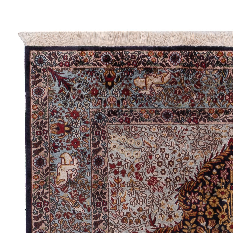 Tapis en soie du Cachemire Tapis 185x122cm - Tapis oriental