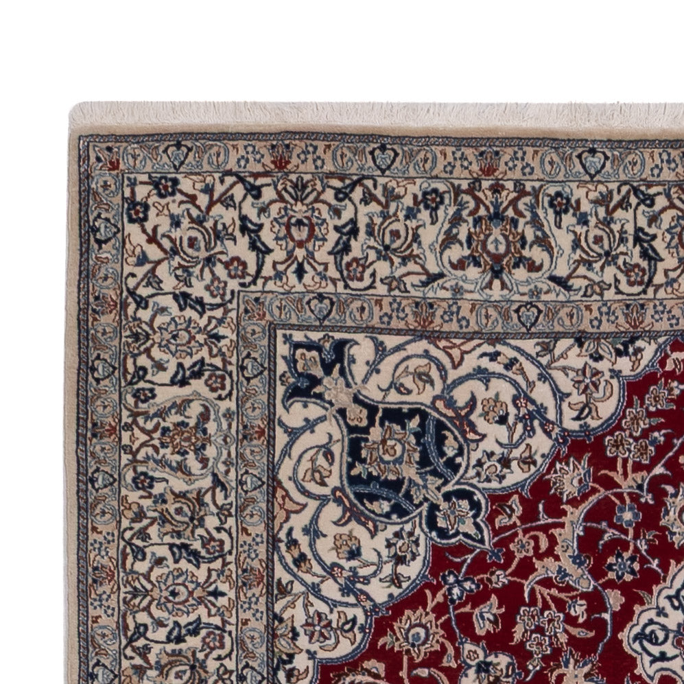 Tapis persan - Nain - Premium - 206 x 132 cm - rouge foncé