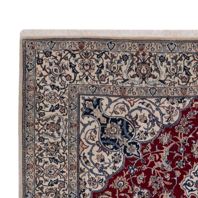 Tapis persan - Nain - Premium - 206 x 132 cm - rouge foncé