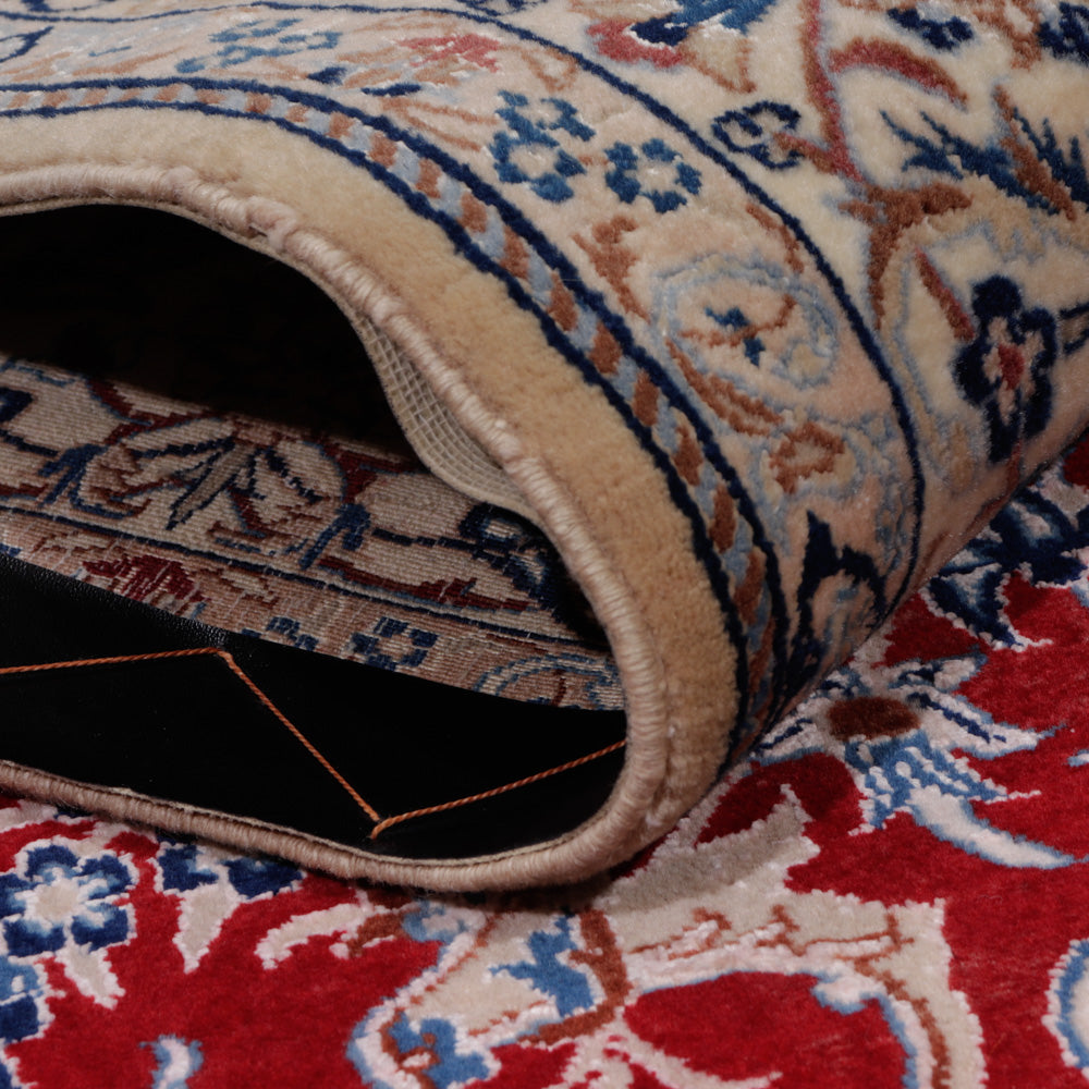 Tapis persan - Nain - Premium - 206 x 132 cm - rouge foncé