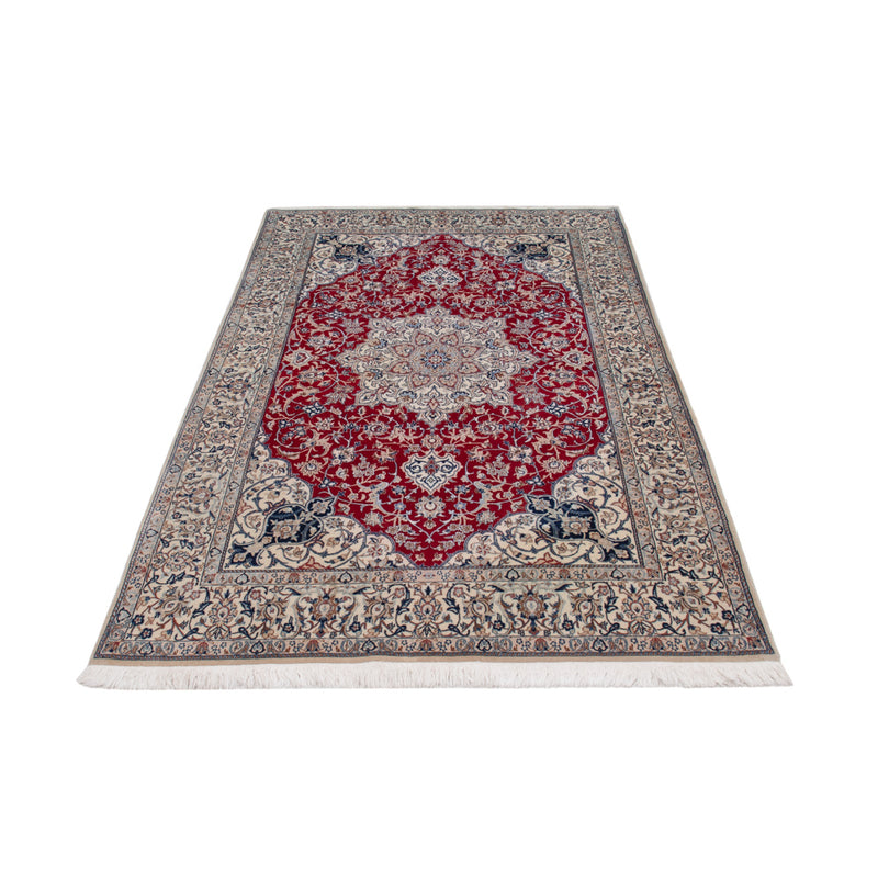 Tapis persan - Nain - Premium - 206 x 132 cm - rouge foncé