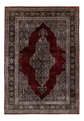 Tapis en soie - Kayseri - 187 x 123 cm - rouge foncé