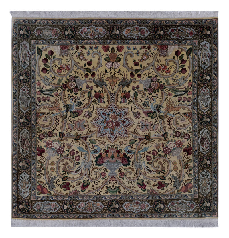 Tapis de Tabriz - 50 rangs Tapis 200x200cm - Tapis persan