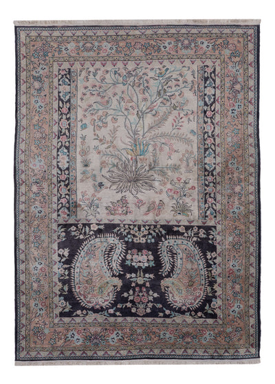 Tapis en soie du Cachemire Tapis 123x178cm - Tapis oriental