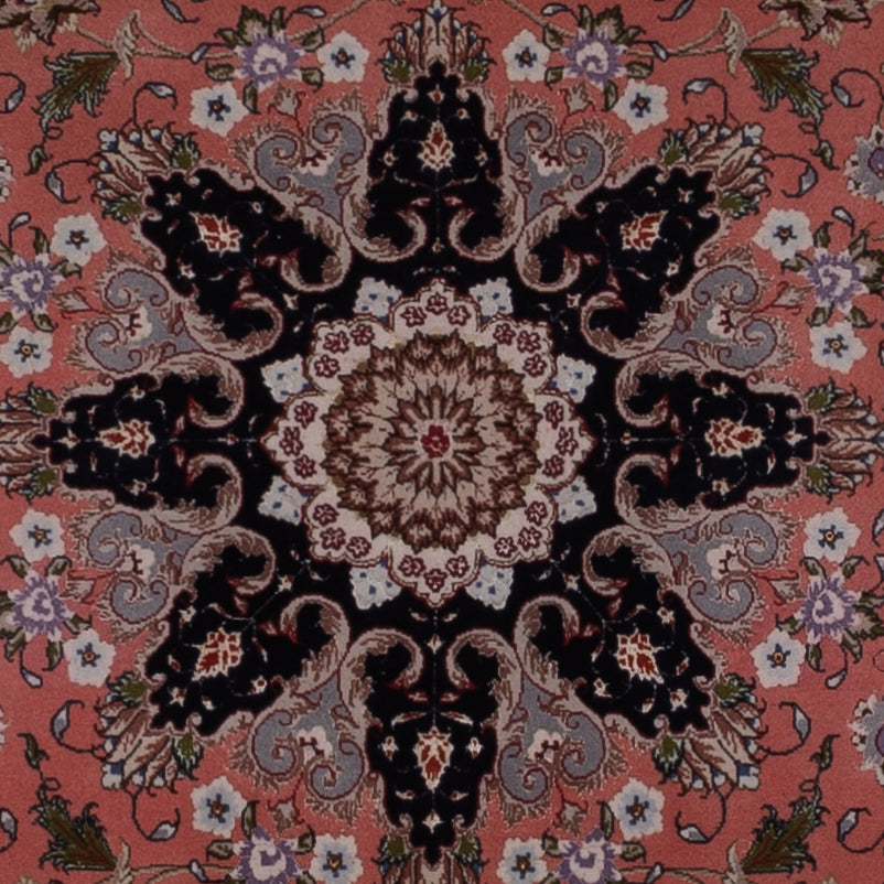 Tapis persan - Tabriz - Royal carré  - 199 x 198 cm - saumon