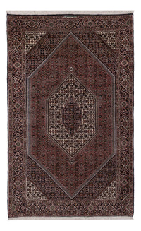 Tapis persan - Bidjar - 228 x 142 cm - marron foncé
