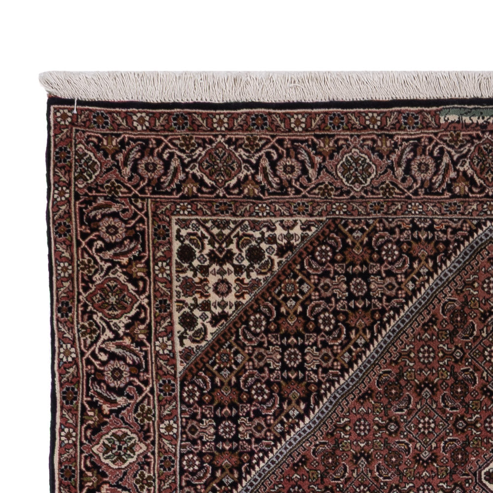 Tapis persan - Bidjar - 228 x 142 cm - marron foncé