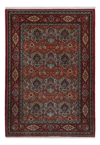 Tapis persan - Ghom - 204 x 140 cm - bleu foncé