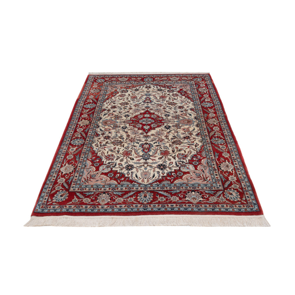 Tapis persan - Isfahan - Premium - 185 x 125 cm - beige