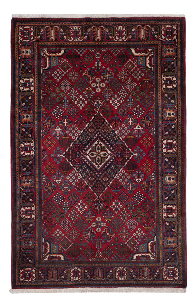 Tapis persan - Nomadic - 248 x 160 cm - rouge foncé