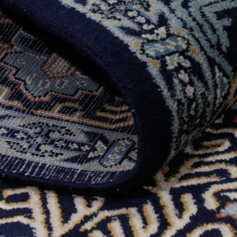 Perserteppich - Keshan - 208 x 134 cm - petrolblau