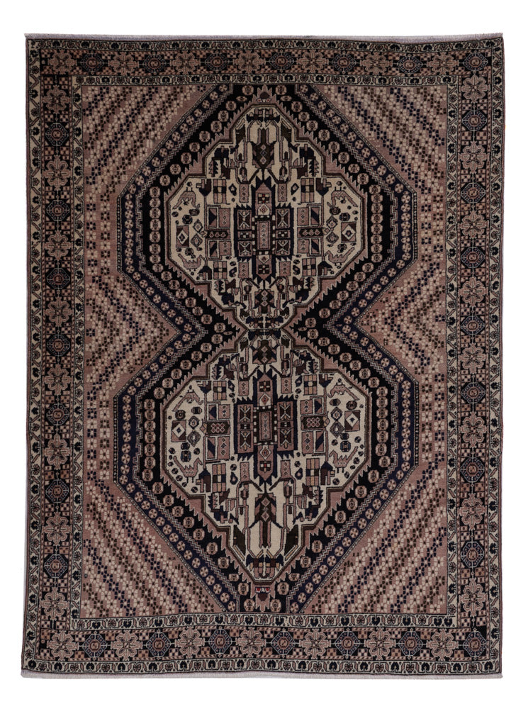 Tapis persan - Nomadic - 210 x 152 cm - beige foncé