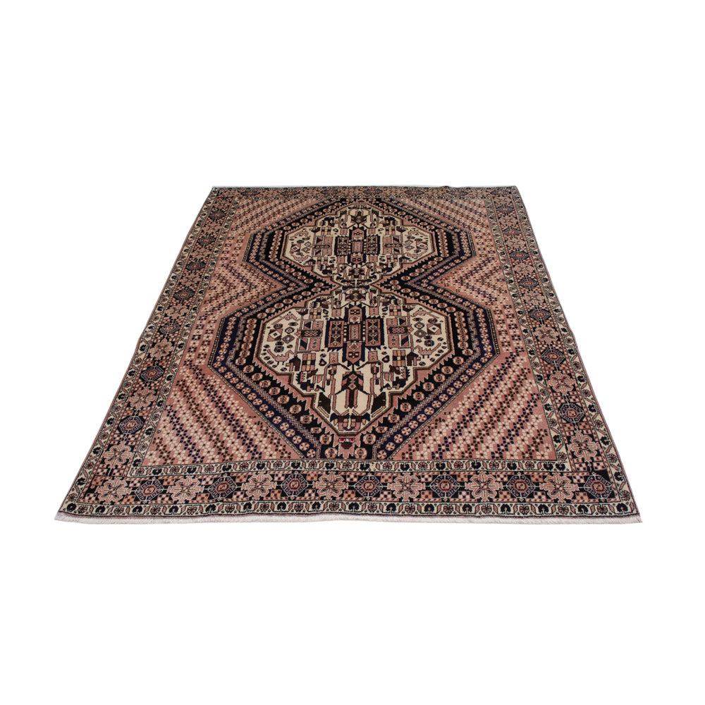 Tapis persan - Nomadic - 210 x 152 cm - beige foncé