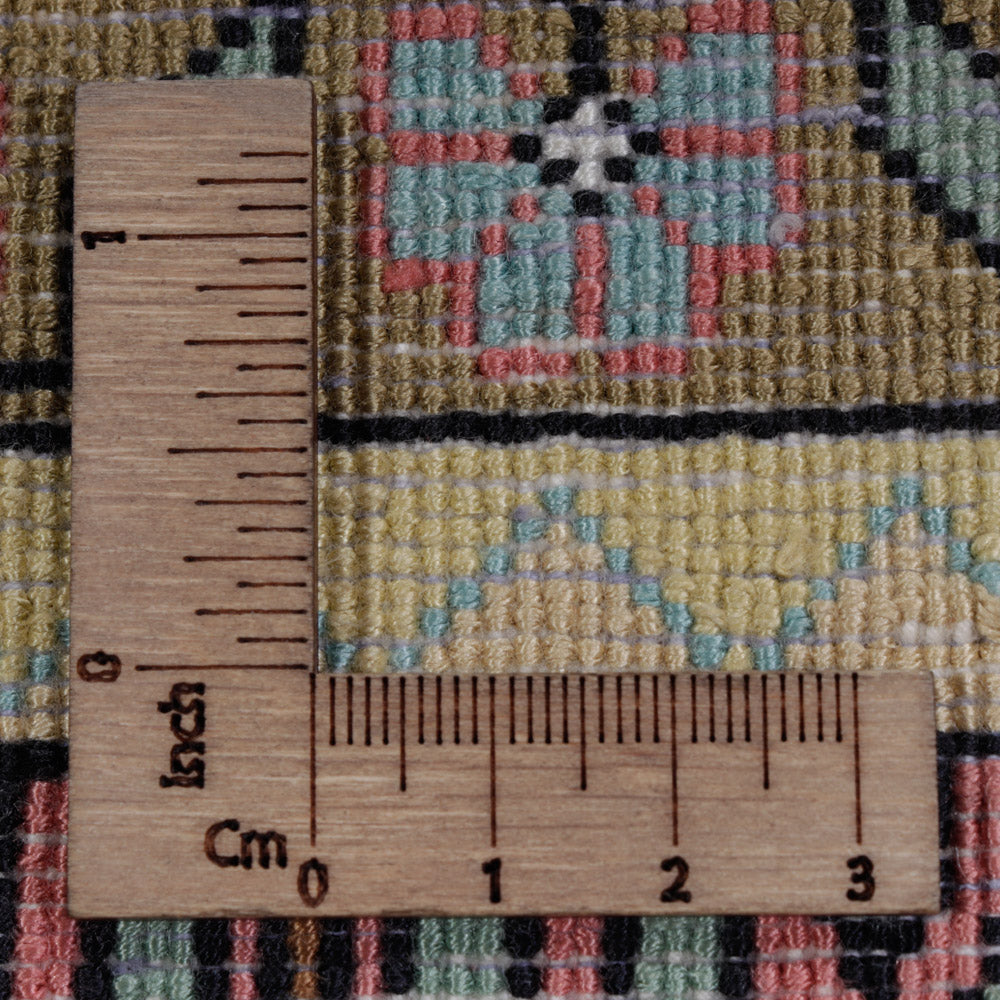 Tapis en soie - Soie du Cachemire - 188 x 126 cm - beige foncé