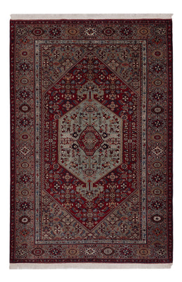 Tapis persan - Nomadic - 207 x 137 cm - rouge foncé