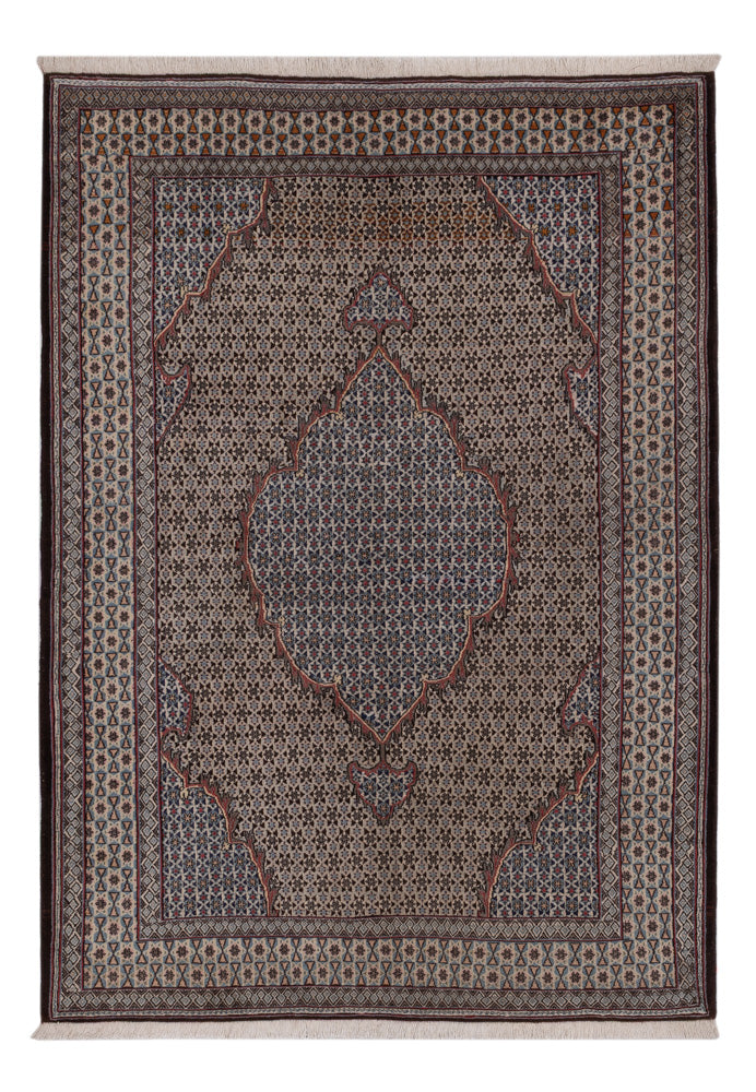 Tapis persan - Tabriz - Royal - 202 x 135 cm - beige foncé