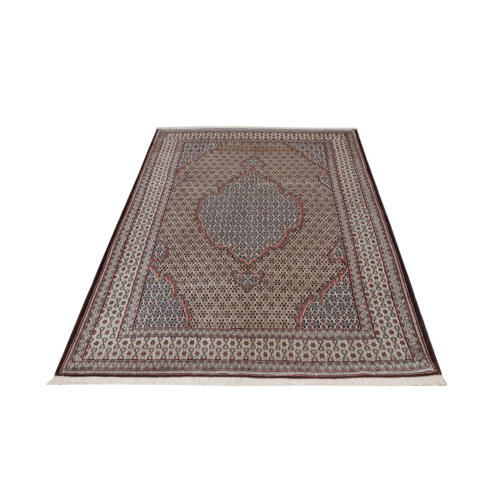 Tapis persan - Tabriz - Royal - 202 x 135 cm - beige foncé
