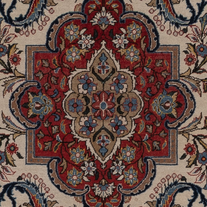 Tapis persan - Isfahan - Premium - 225 x 135 cm - beige