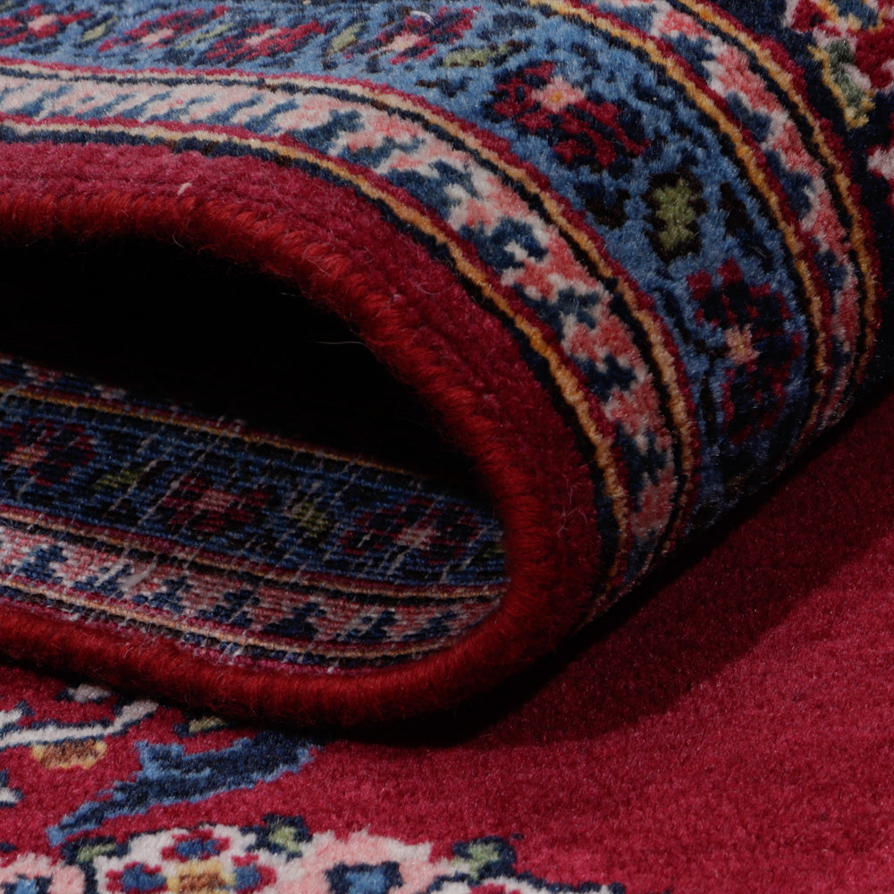 Tapis persan - Keshan - 198 x 126 cm - rouge foncé