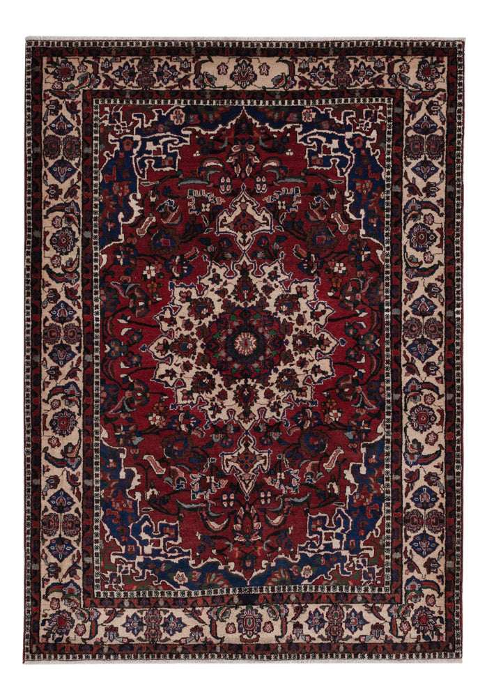 Tapis persan - Classique - 212 x 140 cm - rouge foncé
