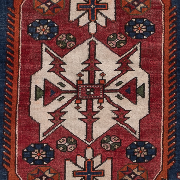 Tapis persan - Nomadic - 227 x 130 cm - rouge clair