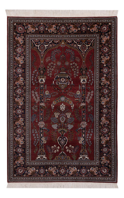 Tapis persan - Keshan - 222 x 141 cm - rouge vin