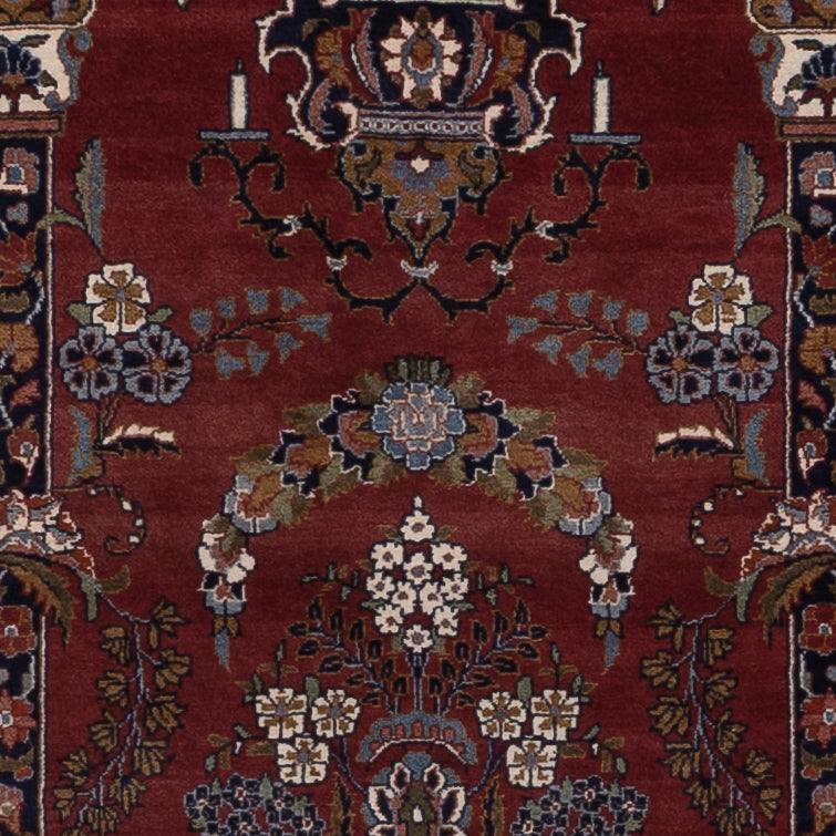 Tapis persan - Keshan - 222 x 141 cm - rouge vin