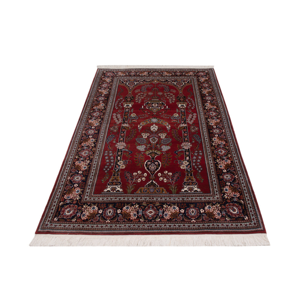 Tapis persan - Keshan - 222 x 141 cm - rouge vin