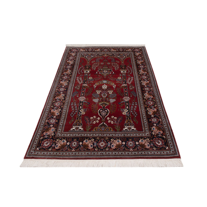 Tapis persan - Keshan - 222 x 141 cm - rouge vin