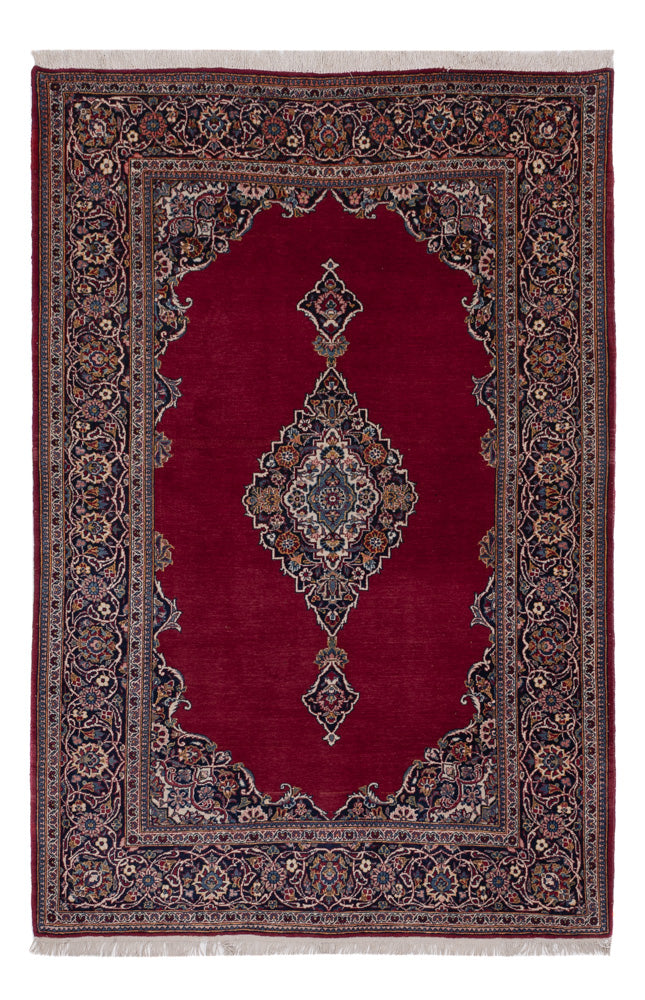 Tapis persan - Keshan - 205 x 135 cm - rouge