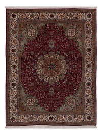 Tapis persan - Tabriz - 195 x 147 cm - rouge vin