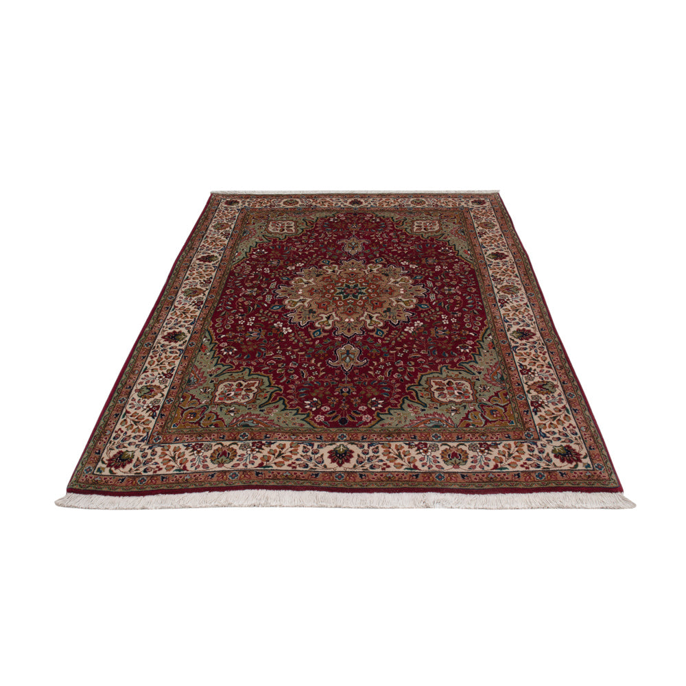 Tapis persan - Tabriz - 195 x 147 cm - rouge vin