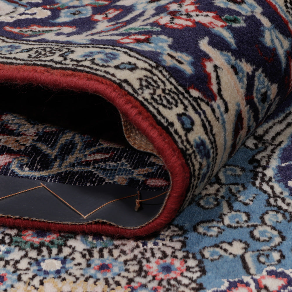 Perserteppich - Ghom - 218 x 140 cm - blau