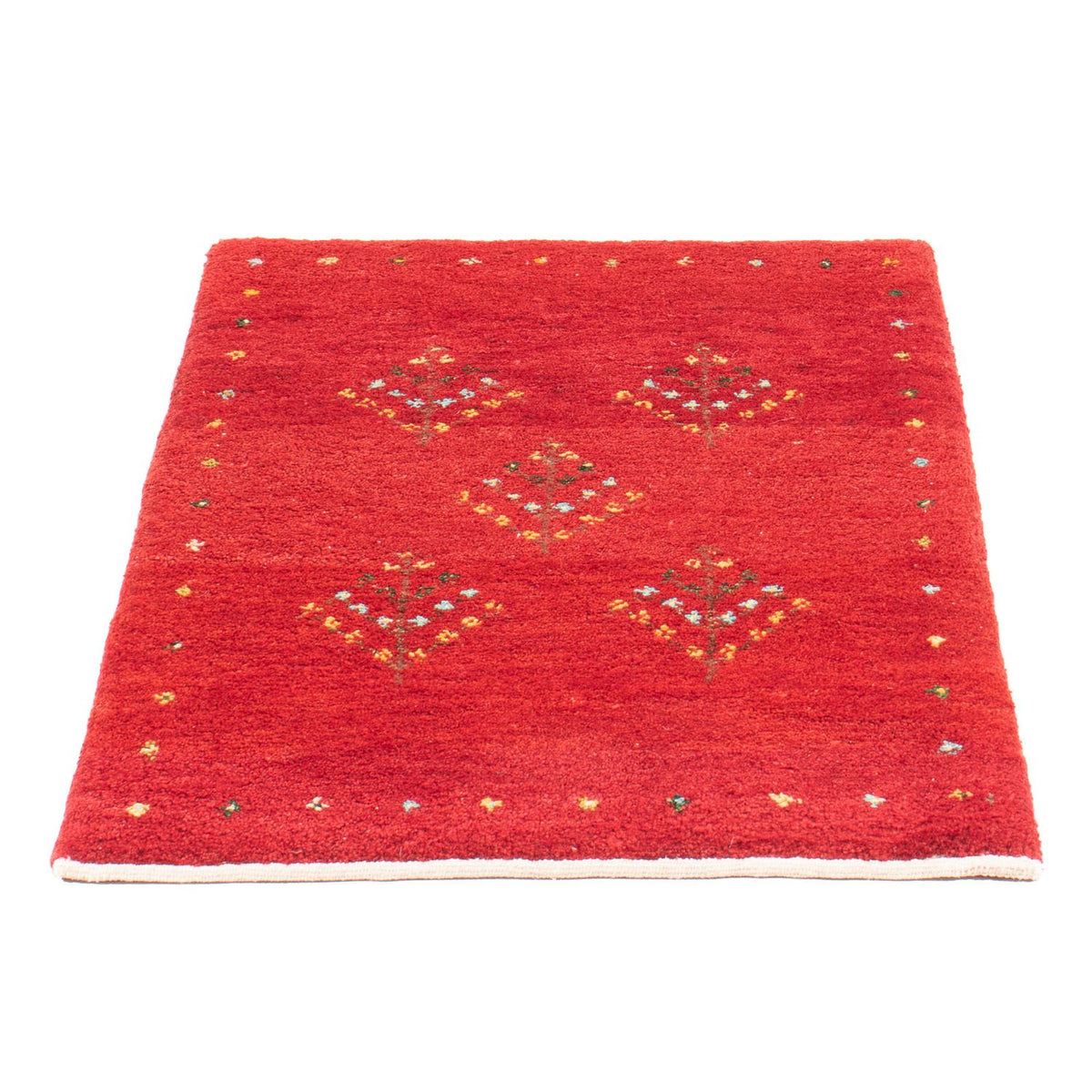 Tapis Gabbeh - Persan - 91 x 60 cm - rouge