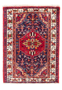 Tapis persan - Nomadic - 88 x 62 cm - bleu foncé