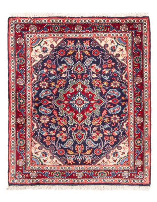 Tapis persan - Classique - 88 x 70 cm - bleu foncé