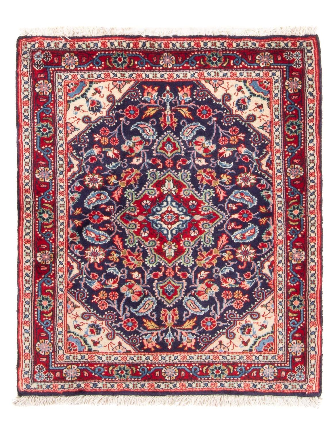 Tapis persan - Classique - 88 x 70 cm - bleu foncé