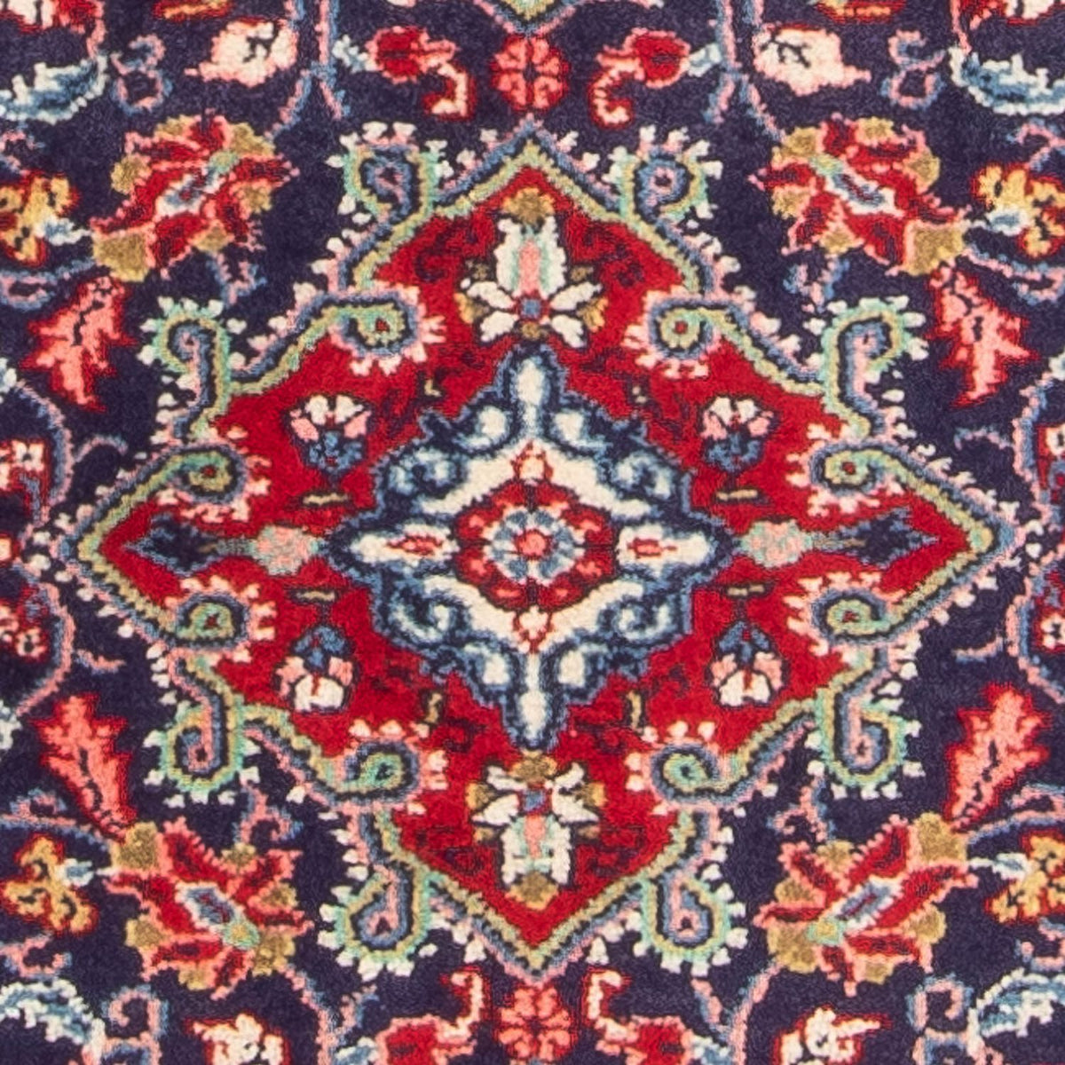 Tapis persan - Classique - 88 x 70 cm - bleu foncé