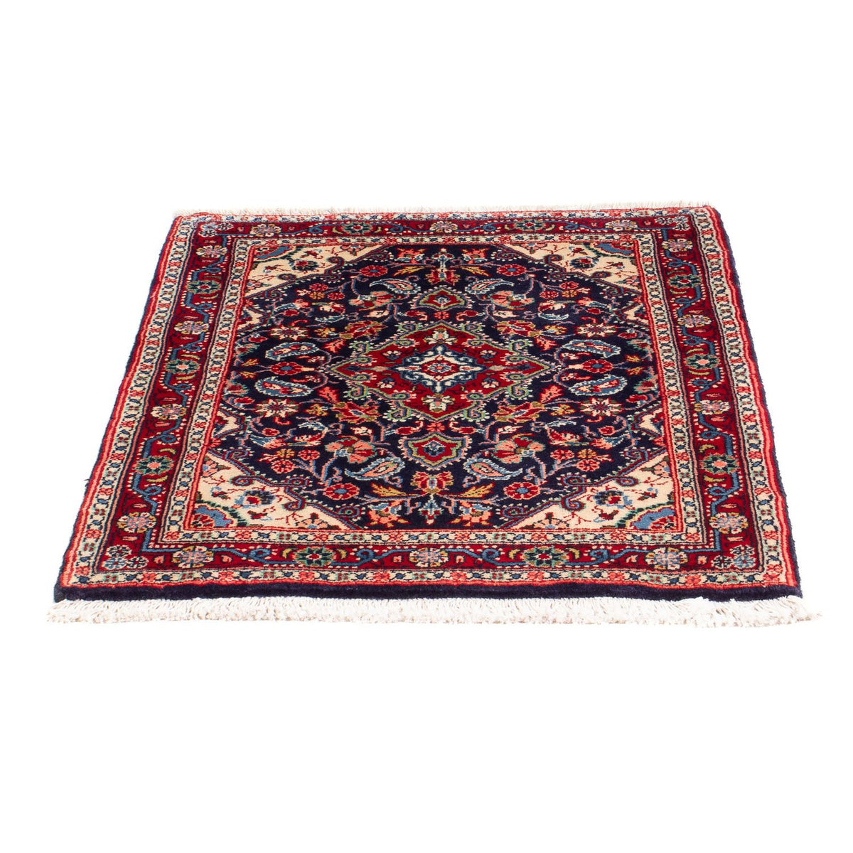 Tapis persan - Classique - 88 x 70 cm - bleu foncé
