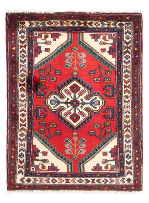 Tapis persan - Nomadic - 90 x 65 cm - rouge