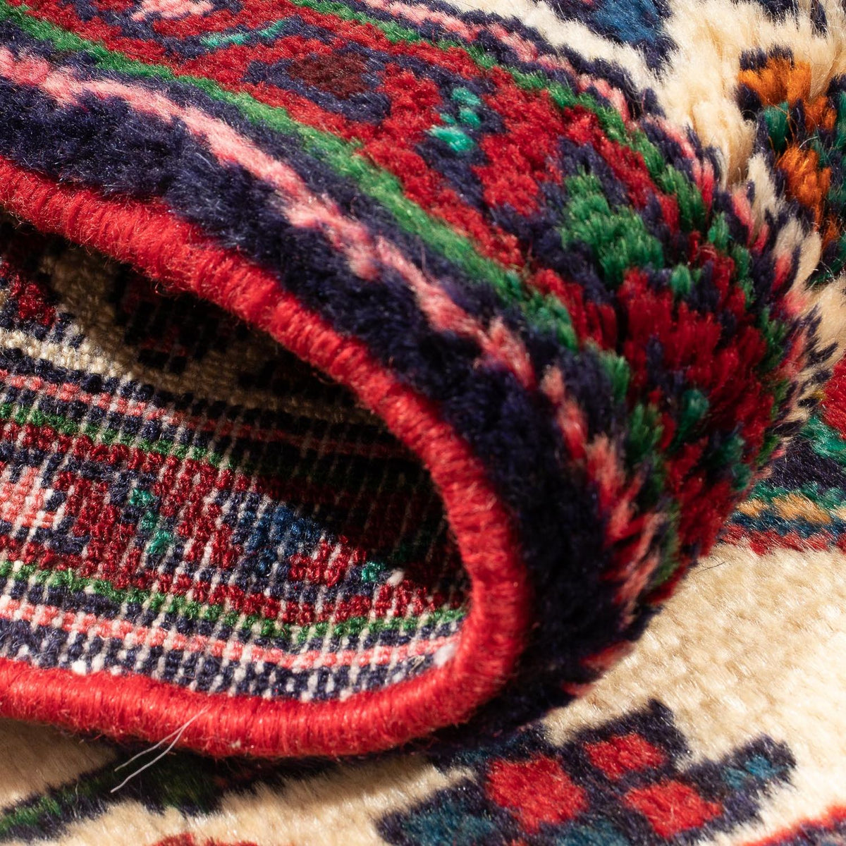 Tapis persan - Nomadic - 90 x 65 cm - rouge