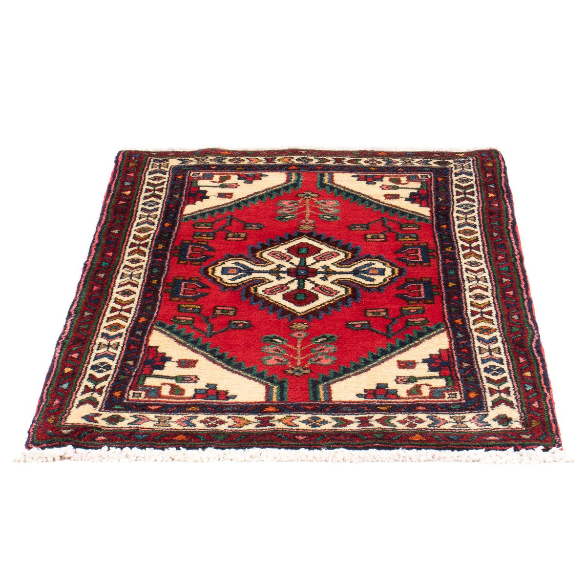 Tapis persan - Nomadic - 90 x 65 cm - rouge