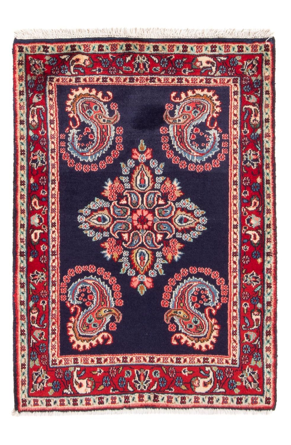 Tapis persan - Classique - 96 x 66 cm - bleu foncé