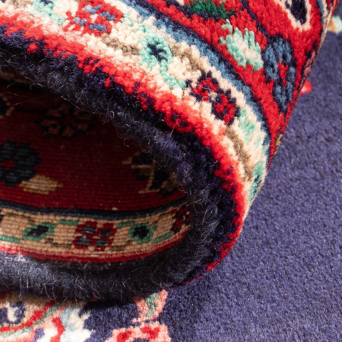 Tapis persan - Classique - 96 x 66 cm - bleu foncé