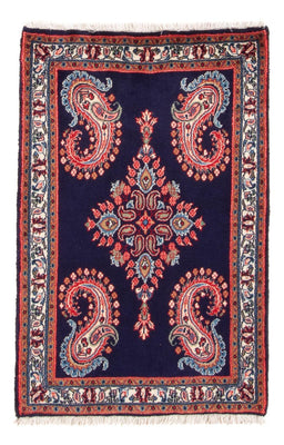 Tapis persan - Classique - 103 x 65 cm - bleu foncé